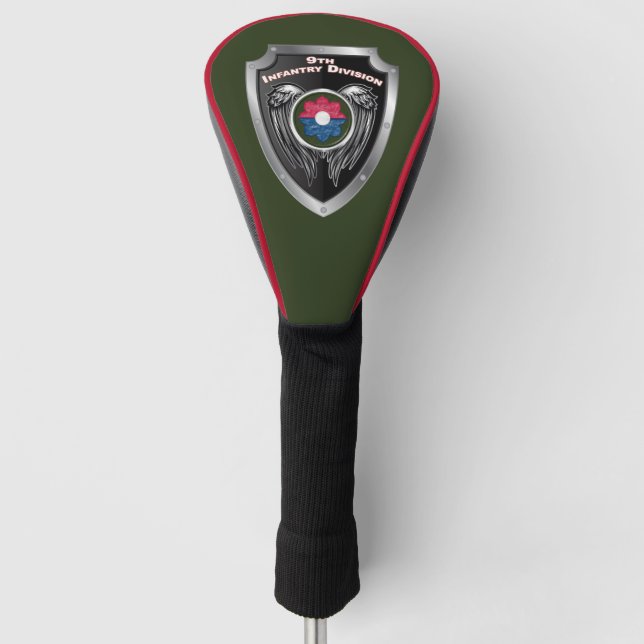 9th Infantry Division Veteran Shield Golf Head Cover (Front)