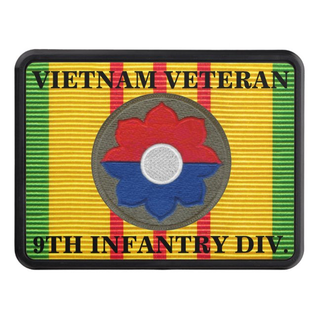 9th Infantry Division VSM Ribbon Hitch Cover (Front)