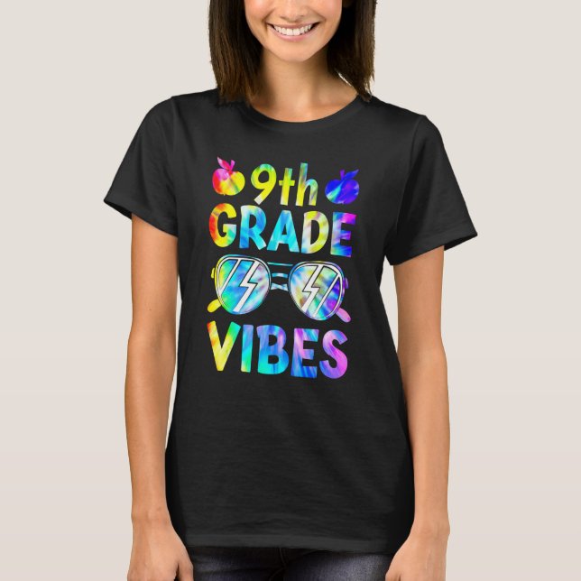 9th Ninth Grade Vibes Back To School Teacher Kid T T-Shirt (Front)