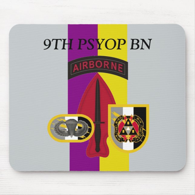 9TH PSYOP BATTALION MOUSEPAD (Front)