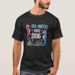 9th Wedding Anniversary 2016 Couple Sea-Mates And  T-Shirt<br><div class="desc">9th Wedding Anniversary 2016 Couple Sea-Mates And Soulmate</div>