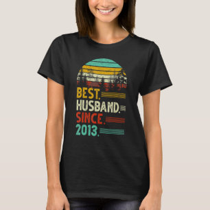 9th Wedding Anniversary Funny Best Husband Since 2 T-Shirt