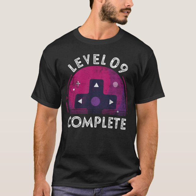 9th Wedding Anniversary Gifts Level 9 Complete Gam T-Shirt (Front)