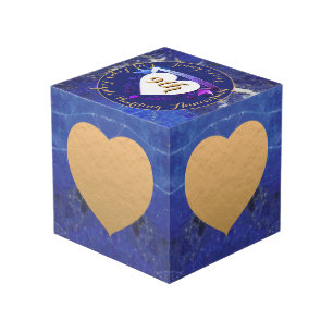 9th Wedding Anniversary Lapis Lazuli Colour    Cube