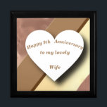 9th Wedding Anniversary, Willow and Copper  Gift Box<br><div class="desc">This gift box is the perfect choice for a ninth wedding anniversary. It has a background of beaten copper and willow wood, in keeping with the traditional theme of copper and willow. The text is editable to make it truly personal perfect to team with a coordinated gift to make a...</div>