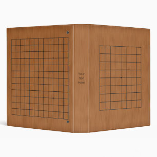 9x9 and 13x13 Goban Customizable (brown wood) Binder