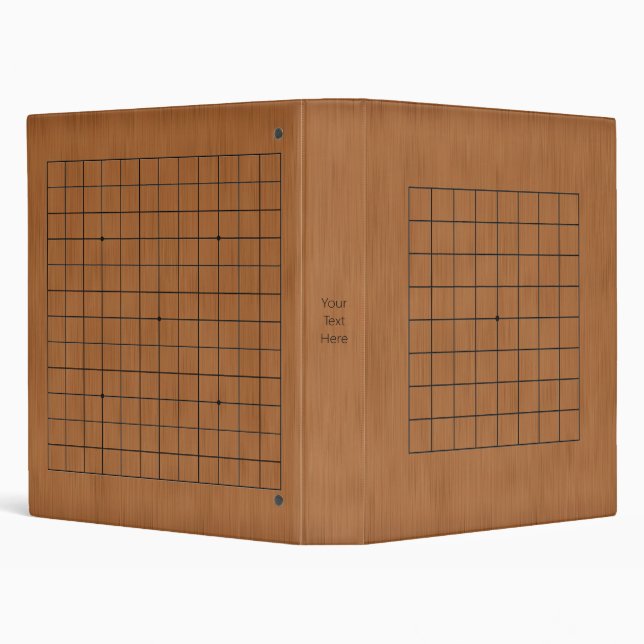 9x9 and 13x13 Goban Customizable (brown wood) Binder (Background)