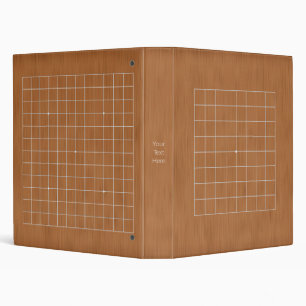 9x9 and 13x13 Goban with White Lines Customizable Binder