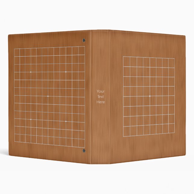 9x9 and 13x13 Goban with White Lines Customizable Binder (Background)