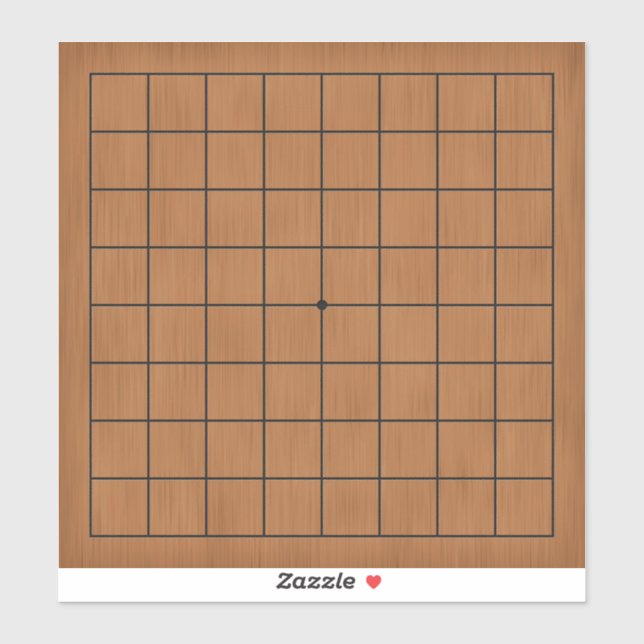 9x9 Goban for Puzzles & Games Customizable 8"x8" (Sheet)