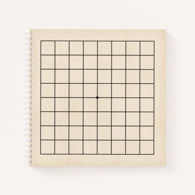 9x9 Goban for Puzzles & Games Customizable Notebook (Front)