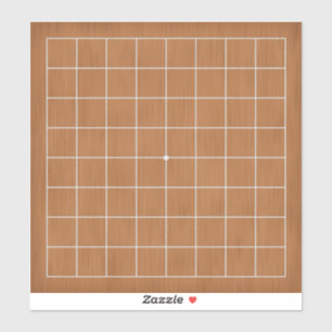 9x9 Goban with White Lines Customizable 8"x8"