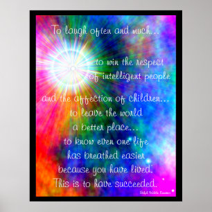 A001.To Laugh Often and Much. - Frameable Print.1 Poster