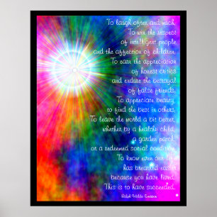 A001.To Laugh Often and Much. - Frameable Print.2 Poster