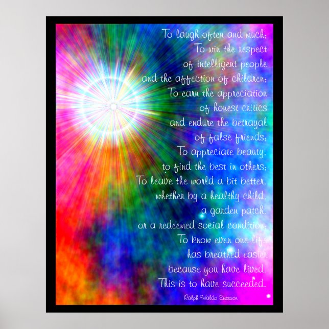 A001.To Laugh Often and Much. - Frameable Print.2 Poster (Front)