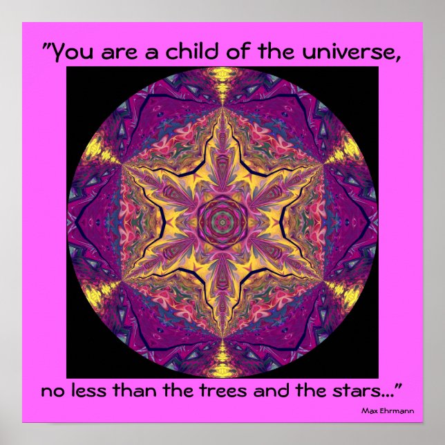 A04 "Child of the Universe" - Desiderata Poster (Front)