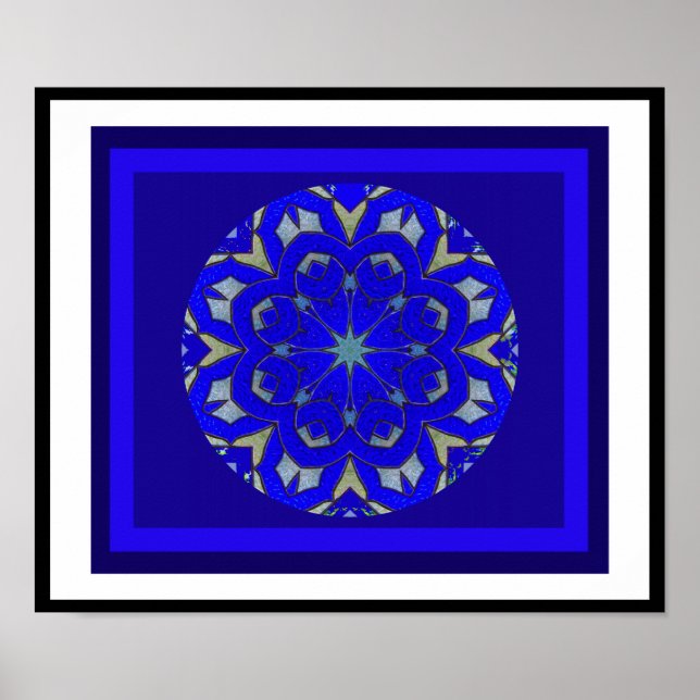 A05 Celtic Knot Kaleidoscopic - Irish Blessing.6 Poster (Front)