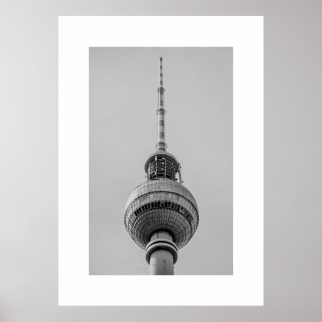 A0 Size Berliner Fernsehturm Poster (Front)