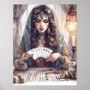 *~*  A100 Psychic Boho Gypsy  Card Reader 9 Poster