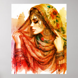 *~* A100 Psychic Boho Gypsy Fortune Teller 8 Poster