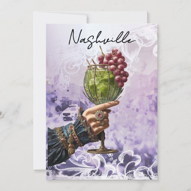 *~* A101 PHOTO Cocktail25  Nashville BACHELORETTE Invitation (Front)