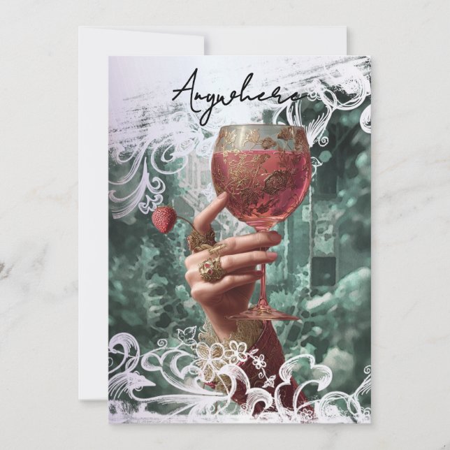 *~* A101PHOTO Cocktail Anywhere  BACHELORETTE 30 Invitation (Front)