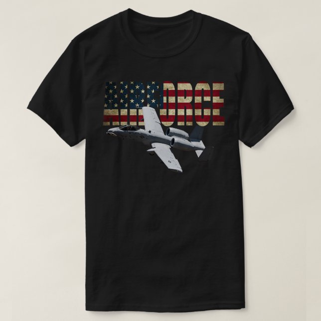 A10 A-10 Thunderbolt Warthog Brrrt Shark mouth    T-Shirt (Design Front)