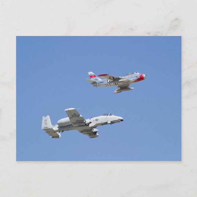 A10 & F86 Postcards (Front)