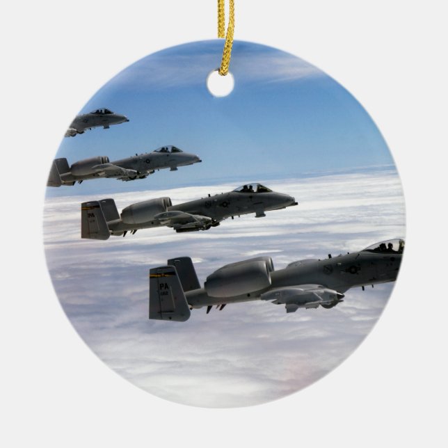 A10 Thunderbolt II Ceramic Ornament (Front)