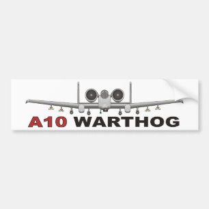 A10 Thunderbolt II the Warthog Bumper Sticker