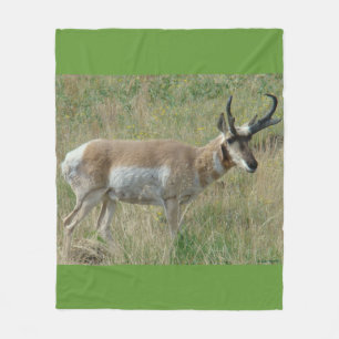 A12 Pronghorn Antelope Big Buck Fleece Blanket