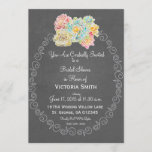 A1 Best Chalkboard Corresponding Bridal Shower - Invitation<br><div class="desc">Stationery that is modern,  elegant & simple with chalkboard design elements and pastel floral paper collage makes a fun way to invite friends and family to a bachelorette party,  shower or brunch that will make a fun memory of the bride-to-be's special moment.</div>