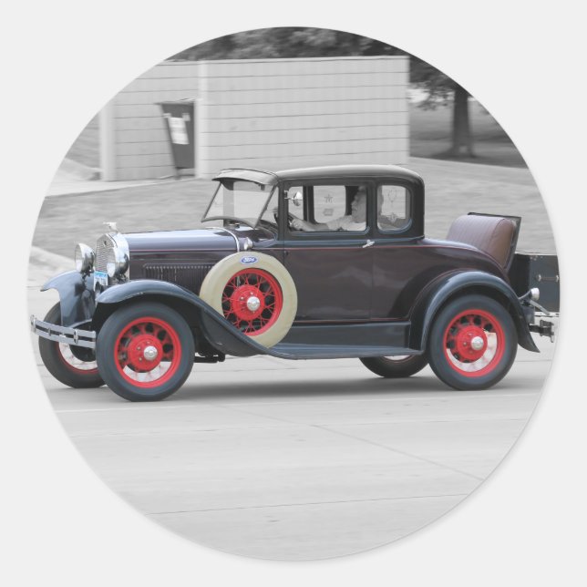 A1 CLASSIC ROUND STICKER (Front)