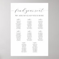 A1 Our Favourite People Seating Chart 8 Tables