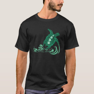 A1a Life Tribal Green Sea Turtle Florida Beaches T-Shirt
