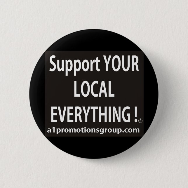 A1Promotions Group .com Round Support Button (Front)