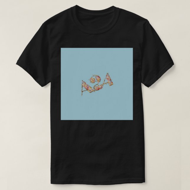 a24 floral logo Pin T-Shirt (Design Front)