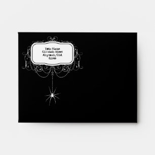 A2 Enveloppes de fête d'Halloween Black & White Sp