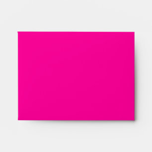 A2 Hot Pink Damask Flap Monogram Envelopes