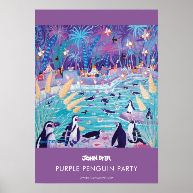 A2 poster de John Dyer. Pingouin pourpre (Devant)