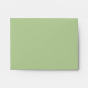 A2 Sage Green Envelope with Return Address
