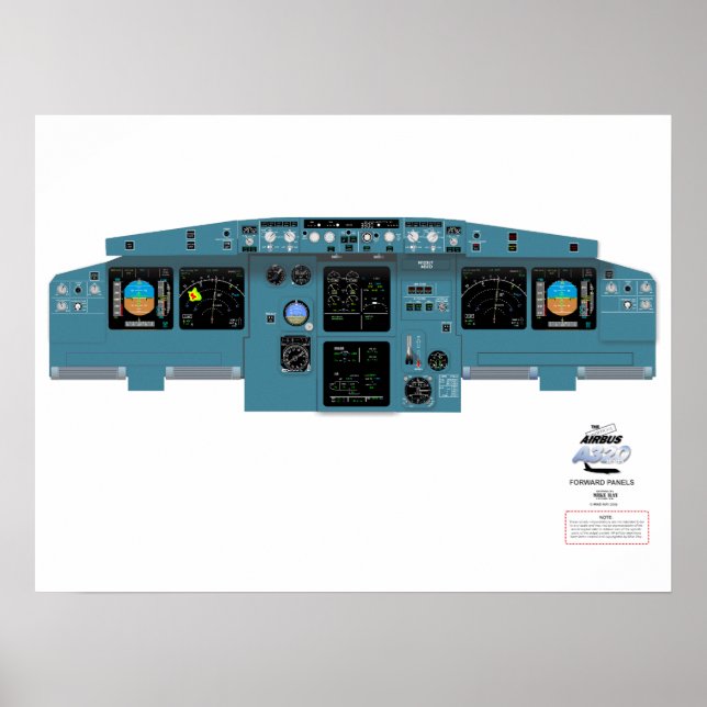 A320 Forward Panel Poster (Front)