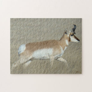 A44 Pronghorn Antelope Buck Jigsaw Puzzle