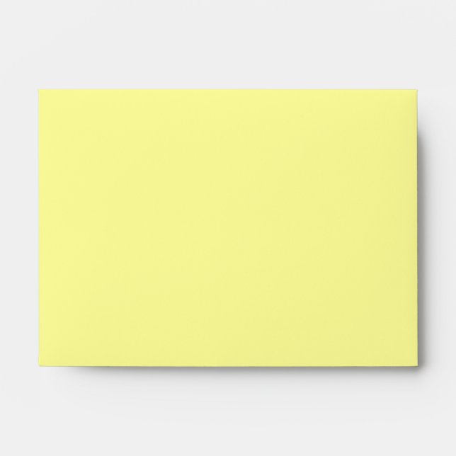 A6 Enveloppes de fleurs Polka Jaune (Devant)