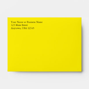 A6 Enveloppes préadressées jaune citron