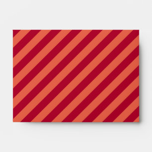 A6 Red and Orange Striped Envelopes