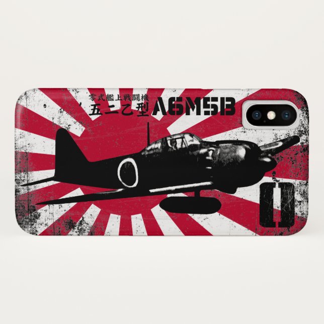 A6M Zero Case-Mate iPhone Case (Back (Horizontal))