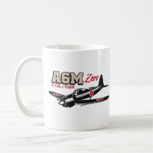 A6M Zero   World War 2 Japanese Plane Vintage  Coffee Mug