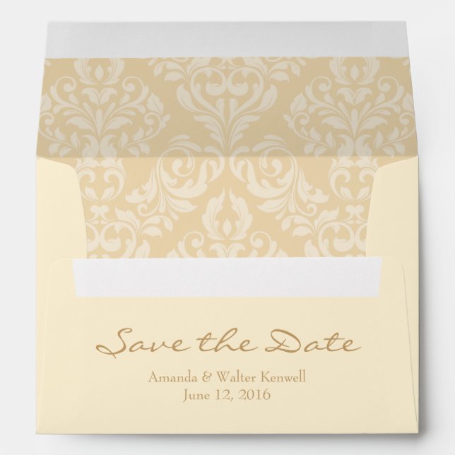 A7 5x7 Cream Save the Date Envelopes (Back (Bottom))