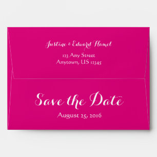 A7 5x7 Fuchsia Rose Enregistrer Les Enveloppes De